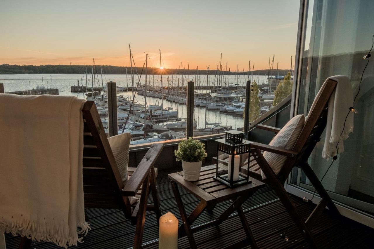 פלאנסבורג Fewo1846 - Baltic Lodge - Komfortable Maisonettewohnung Mit 3 Schlafzimmern, Balkon Und Blick Auf Die Marina Sonwik מראה חיצוני תמונה