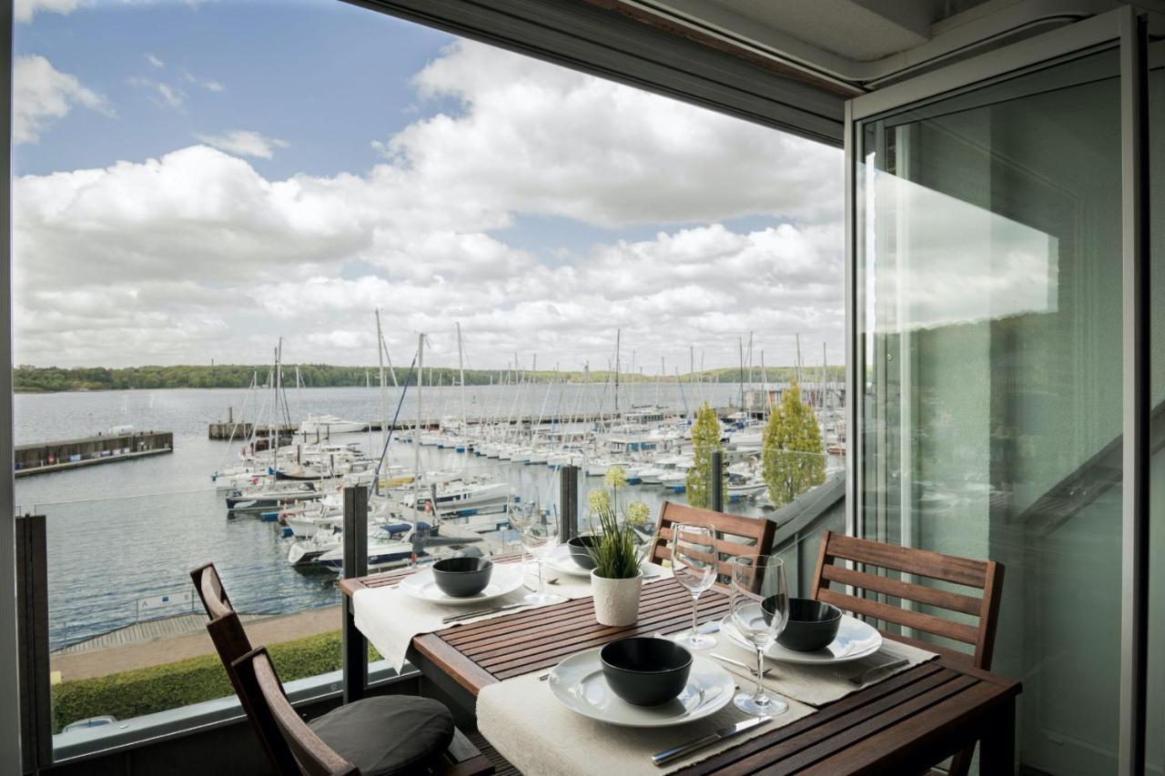 פלאנסבורג Fewo1846 - Baltic Lodge - Komfortable Maisonettewohnung Mit 3 Schlafzimmern, Balkon Und Blick Auf Die Marina Sonwik מראה חיצוני תמונה