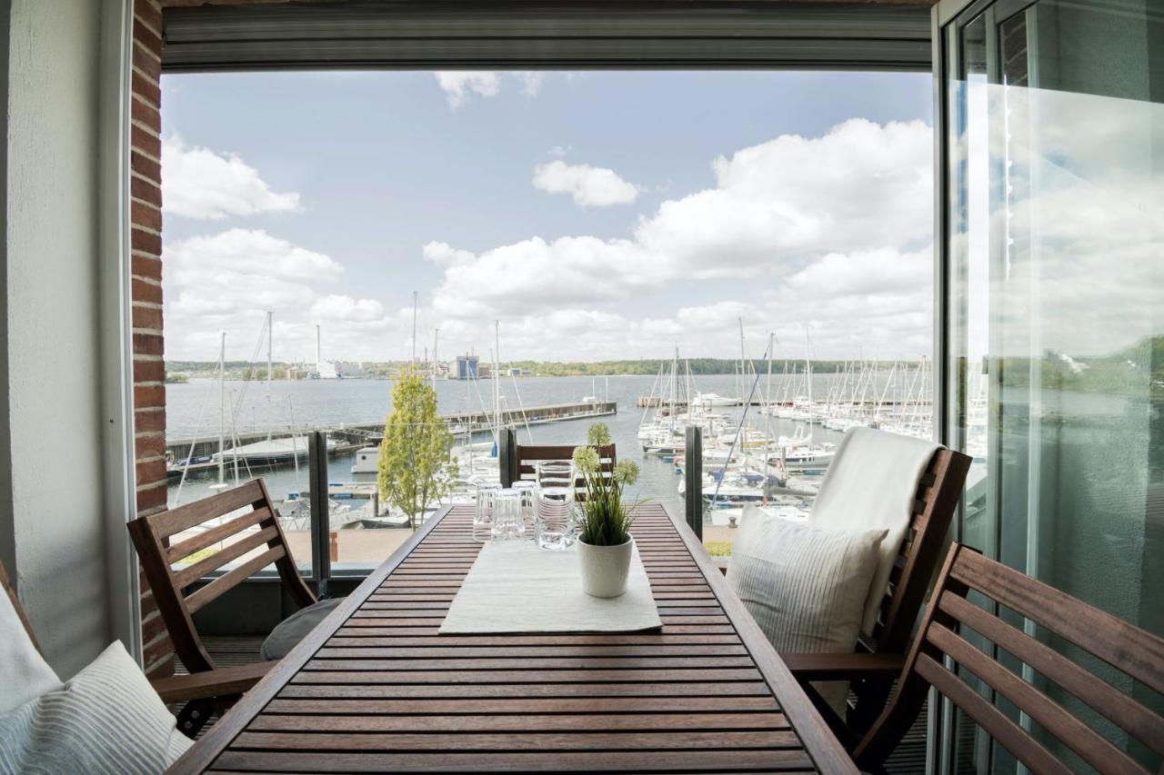 פלאנסבורג Fewo1846 - Baltic Lodge - Komfortable Maisonettewohnung Mit 3 Schlafzimmern, Balkon Und Blick Auf Die Marina Sonwik מראה חיצוני תמונה